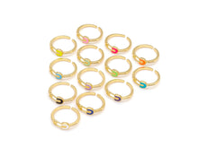 Load image into Gallery viewer, Enamel Safety Pin Adjustable Ring,X280
