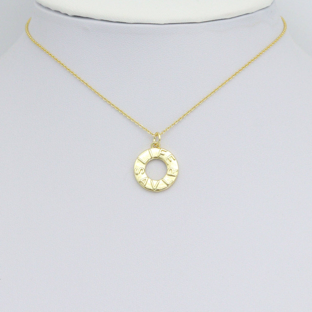 Gold Life SAVLR Charm Pendant, Sku#LK1135
