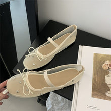 Load image into Gallery viewer, Women's Rhinestone Mesh Ballet Flats | Slip-On Round Toe Flat Shoes