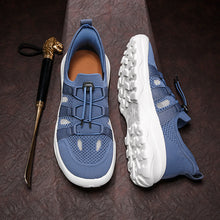 Load image into Gallery viewer, Men's Mesh Breathable Sneakers – Lightweight Color-Block Low-Top Athletic Shoes