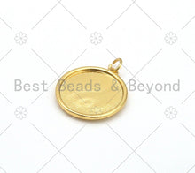 Load image into Gallery viewer, Colorful Enamel Yinyang Round Coin Pendant, 18K Gold Filled Enamel Tai Ji Pendant, Religious Necklace Bracelet Charm, 22x20mm,Sku#LK429