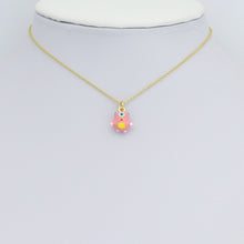 Load image into Gallery viewer, Pink Enamel Gold One eyed Monster Charm Pendant,Sku#LD710