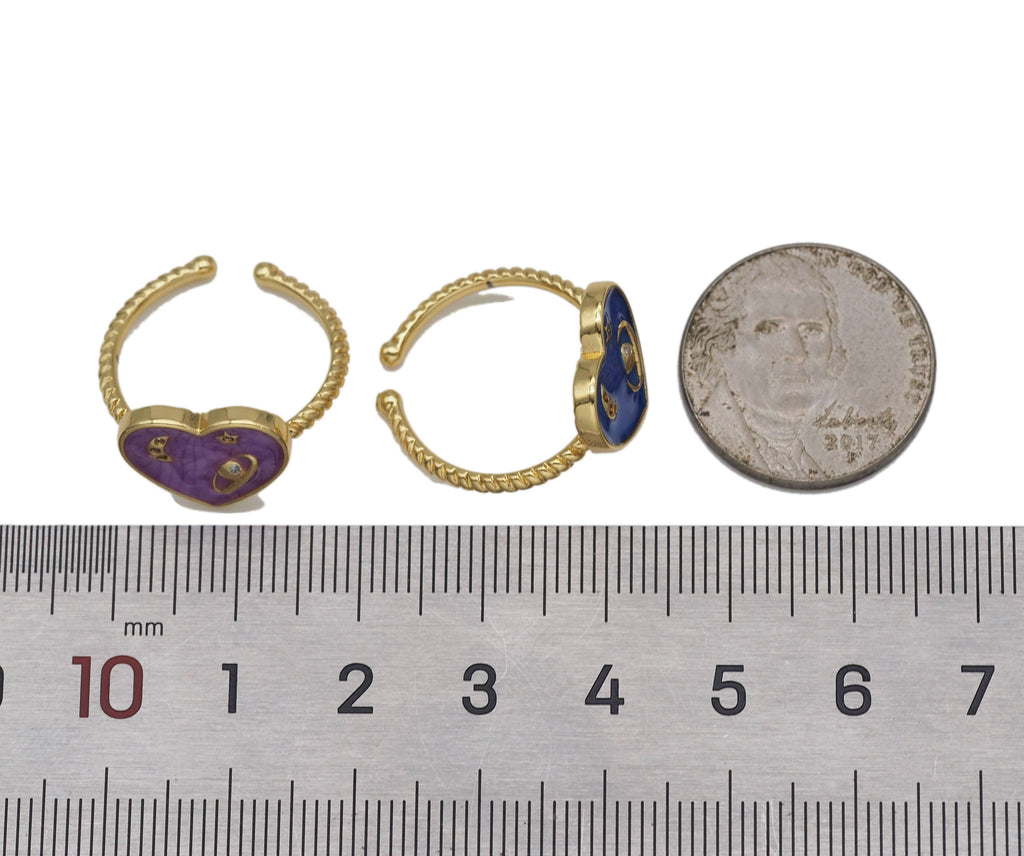 Star Moon Planet Heart Ring, JD21