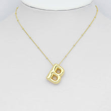 Load image into Gallery viewer, Gold Silver Bubble Initial Letter Charm, Sku#LX563