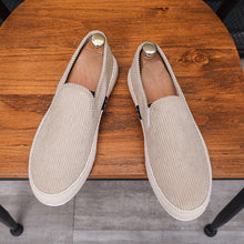 Load image into Gallery viewer, Men's Casual Slip-On Loafer Shoes – Lightweight Flat Heel | Black Beige Gray