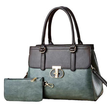 Load image into Gallery viewer, Women's Two-Piece PU Leather Shoulder Bag Set | Crossbody Handbag + Mini Coordinating Bag