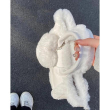 Load image into Gallery viewer, Fluffy Crossbody Bag for Women – Plush PVC Patchwork Shoulder Bag