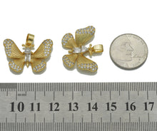 Load image into Gallery viewer, CZ Gold Butterfly Charm, Sku#FH210