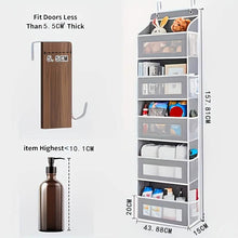 Load image into Gallery viewer, 5-Tier Over-the-Door Storage Box Organizer