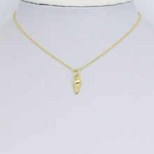 Load image into Gallery viewer, Plain Gold Sea Snail Shell Charm Pendant, Sku#LD686