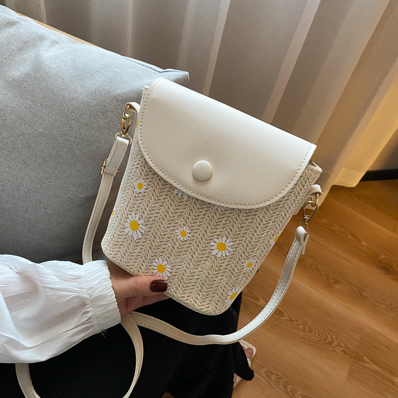 Women's Raffia Straw Shoulder Bag