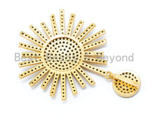 Load image into Gallery viewer, CZ Black Rhodium Micro Pave Starburst Pendant,sku#L75