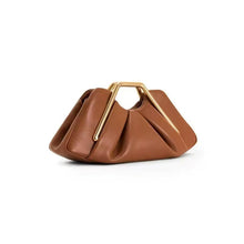 Load image into Gallery viewer, Women's Retro Framed Pleated Cloud Bag - Premium PU Leather Crossbody Handbag