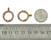 Load image into Gallery viewer, CZ Round Ring Charm, Sku#FH194