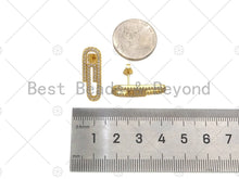 Load image into Gallery viewer, CZ Safety Pin Stud Earring, Sku#LD66