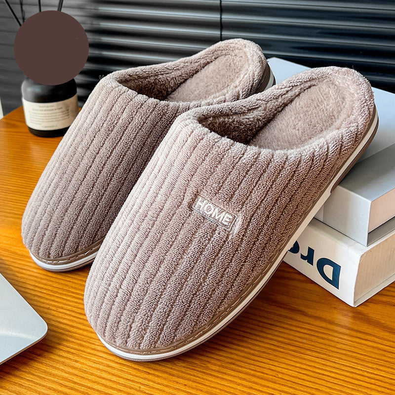 Women's Plush Cotton Slippers - Non-Slip Winter House Shoes Indoor Warm Comfort