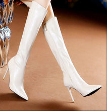 Load image into Gallery viewer, Women's Over-the-Knee Stiletto Boots – Pointed Toe Side Zipper Long Tube Fashion Boots
