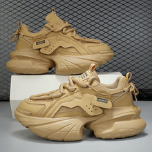 Load image into Gallery viewer, Men's Breathable Height-Enhancing Casual Sneakers - Thick Sole Lace-Up Shoes