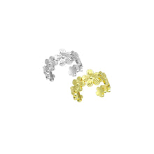 Load image into Gallery viewer, String Flower Shape Gold Silver Adjustable Ring, Sku#A197