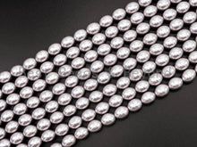 Load image into Gallery viewer, Gray Natural Mother of Pearl  Oval beads,12x15mm Pearl Olive