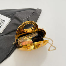 Load image into Gallery viewer, Korean Heart-Shaped Acrylic Evening Bag for Women - Trendy Crossbody Clutch Purse