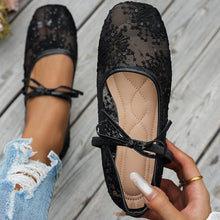 Load image into Gallery viewer, Women's Square-Toe Mesh Flats - Lightweight Slip-On Casual Shoes