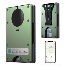 Load image into Gallery viewer, Minimalist AirTag Wallet – Slim Aluminum RFID Blocking Card Holder