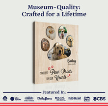 Load image into Gallery viewer, Pet Memorial Sign You Left Paw Prints On Our Hearts II