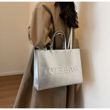 Load image into Gallery viewer, Retro Tote Bag for Women – Trendy PU Leather Commuter Handbag with Dual Straps