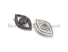 Load image into Gallery viewer, Rainbow CZ Micro Pave Eye Pendant,sku#F676