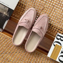Load image into Gallery viewer, Tasseled Hidden-Heel Slip-On Mule Shoes