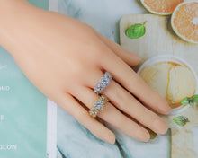 Load image into Gallery viewer, CZ Round Adjustable Ring, Sku#B170
