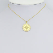 Load image into Gallery viewer, Gold North Star Compass Charm Pendant, Sku#L721