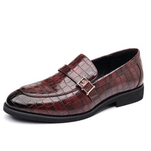Load image into Gallery viewer, Men's Pointed Toe Leather Dress Shoes - Slip-On Business Casual Loafers