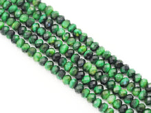 Load image into Gallery viewer, Natural Quality Green Tiger Eye Rondelle Faceted, Sku#UA294