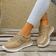 Load image into Gallery viewer, Women's Side-Zip Chunky Sole Sneakers - Breathable Casual Fashion Sneakers