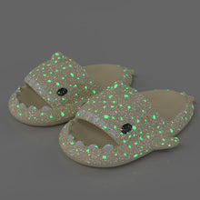 Load image into Gallery viewer, Shark Slippers Glow House Slippers