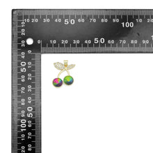 Load image into Gallery viewer, Colorful CZ Cherry Charm Pendant, Sku#LK1084
