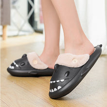 Load image into Gallery viewer, Unisex Shark House Slippers | EVA Couple Slippers with Button