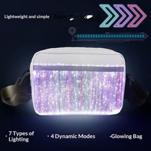 Load image into Gallery viewer, LED Luminous Shoulder Bag - Colorful Light-Up Crossbody with Shooting Stars Pattern