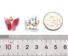 Load image into Gallery viewer, Colorful Butterfly Charm, Sku#FH216