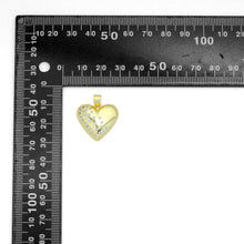 Load image into Gallery viewer, CZ Puffy Heart with Diamond Charm Pendant, Sku#LK1153