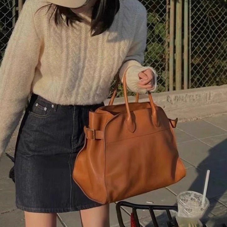 Women's Textured Suede Commuter Tote Bag - Premium PU Leather Handbag with Multiple Compartments