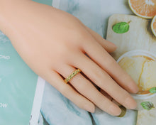 Load image into Gallery viewer, Gold Twisted Rope Adjustable Ring, Sku#LD212