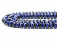 Load image into Gallery viewer, High Quality Royal Blue Rondelle Tiger Eye, Sku#UA260