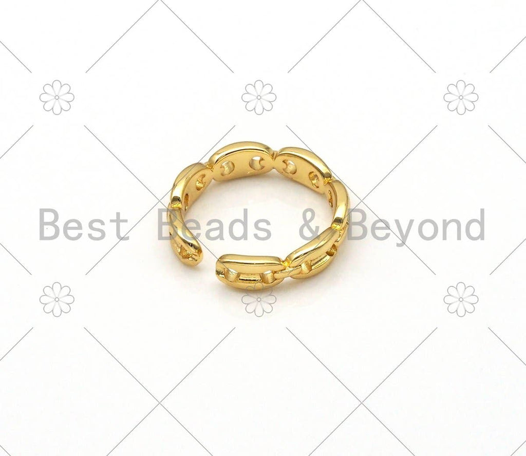 Oval Link Adjustable Ring, Sku#X221