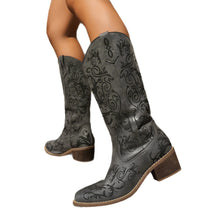 Load image into Gallery viewer, Embroidered Knight Boots for Women