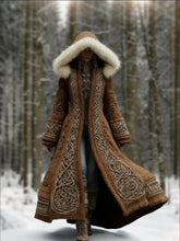 Load image into Gallery viewer, Long Loose-fitting Hooded Coat With A 3D Digital Print