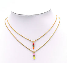 Load image into Gallery viewer, Enamel Lipstick Pendant, Sku#F1461