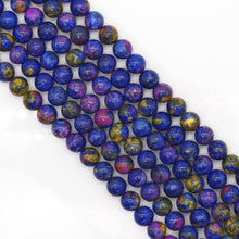 Load image into Gallery viewer, Galaxy Jade Round Smooth Beads, Sku#U1730